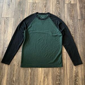 Orvis Long Sleeve Green Black Stretch Shirt Men’s Size Medium